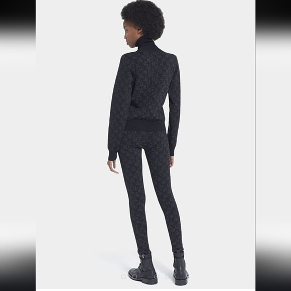 The Kooples Logo Black & Gray Turtle-Neck Sweater - Picture 4 of 10